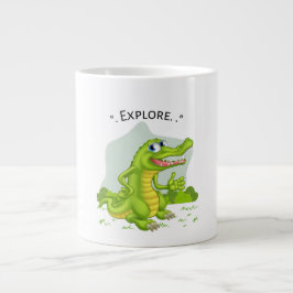 Taza De Café Gigante explorador de cocodrilos