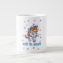 Taza De Café Gigante Explorador de gatos cósmicos