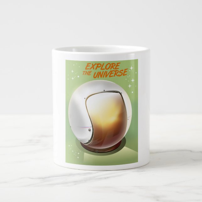 Taza De Café Gigante Explorar el universo (Frente)