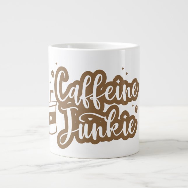 Taza De Café Gigante Extra - café grande Mug (Frente)