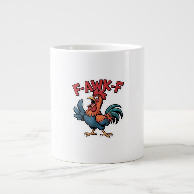 Taza De Café Gigante F-Caw-F Classic Cool Unique (Frente)