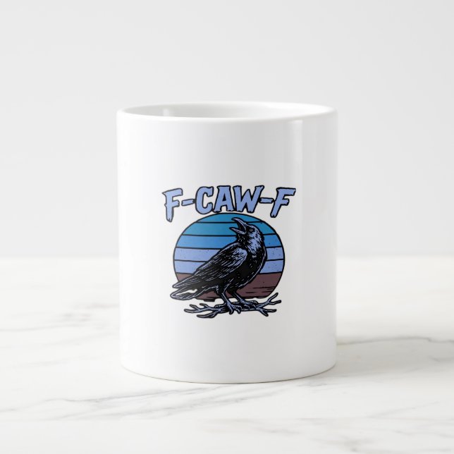 Taza De Café Gigante F-Caw-F Classic Funny Retro (Frente)