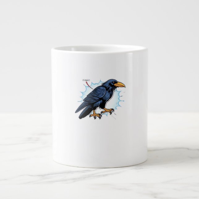 Taza De Café Gigante F-Caw-F Classic Simple Clean (Frente)