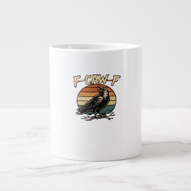 Taza De Café Gigante F-Caw-F Classic Vintage Art (Frente)