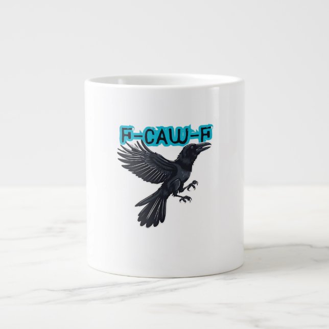 Taza De Café Gigante F Caw F Creative Casual Style (Frente)