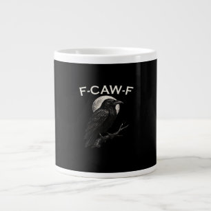 Taza De Café Gigante F-Caw-F Cuervo Cuervo Divertido F-Caw-F Engranaje