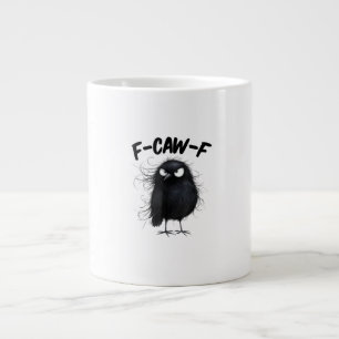 Taza De Café Gigante F-Caw-F Cuervo Divertido Cuervo Amantes De Las Ave