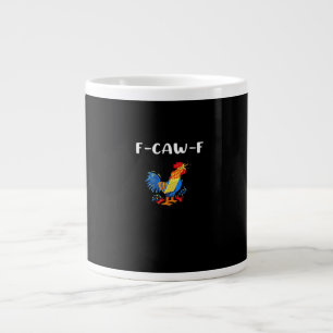 Taza De Café Gigante F-Caw-F Divertido Moderno