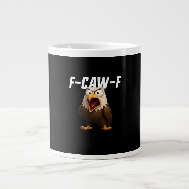 Taza De Café Gigante F-Caw-F Funny F-Caw-F Gear Retro Classic (Frente)