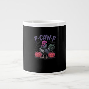 Taza De Café Gigante F Caw F Gallina Divertida Clásico Estilo Simple Li