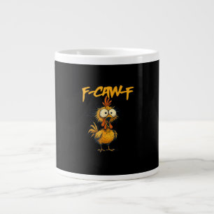 Taza De Café Gigante F-Caw-F Humor Divertido de Pollo F-Caw-F Cita Gall