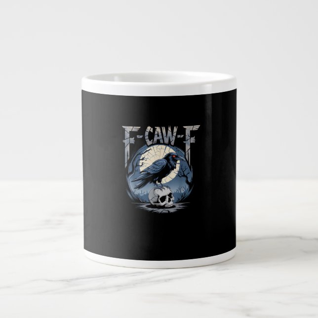 Taza De Café Gigante F-Caw-F Minimal Clean (Frente)