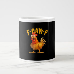 Taza De Café Gigante F-Caw-F Pollo Clásico Estilo Retro