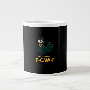 Taza De Café Gigante F-Caw-F Pollo Clásico Estilo Vintage