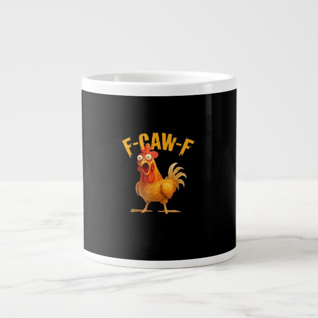 Taza De Café Gigante F-Caw-F Retro Classic (Frente)