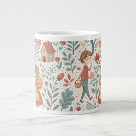 Taza De Café Gigante Fairytale Forest Walk Mug