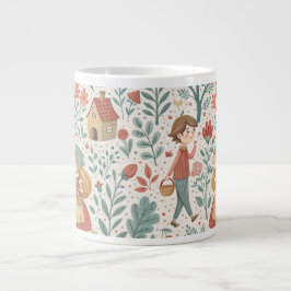 Taza De Café Gigante Fairytale Forest Walk Mug