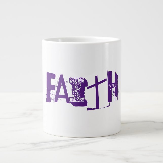 Taza De Café Gigante Faith - Gift Jumbo Mug (Frente)