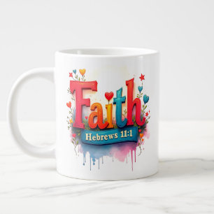 Taza De Café Gigante Faith Jumbo Mug