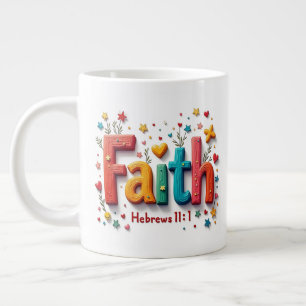 Taza De Café Gigante Faith Jumbo Mug