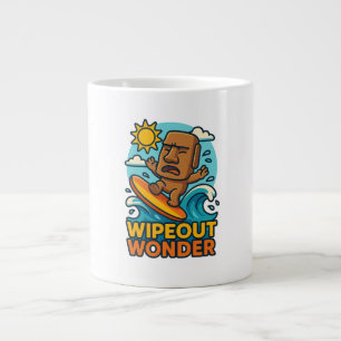 Taza De Café Gigante Fallo en la cicatriz de la Wipeout Moai Chibi