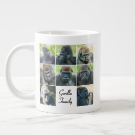 Taza De Café Gigante Familia de Gorilas