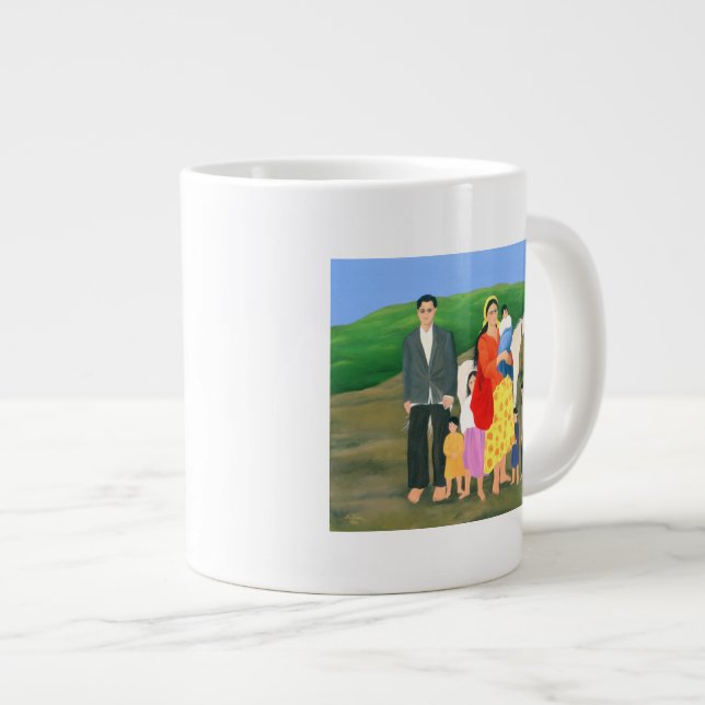 Taza De Café Gigante Familia gitana 1986 (Derecha)