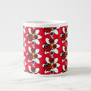 Taza De Café Gigante familia ladybird y Ladybug