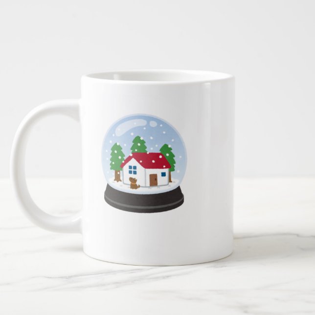 Taza De Café Gigante Family Christmas Mug – Fun Holiday Hot Cocoa Cup (Izquierda)
