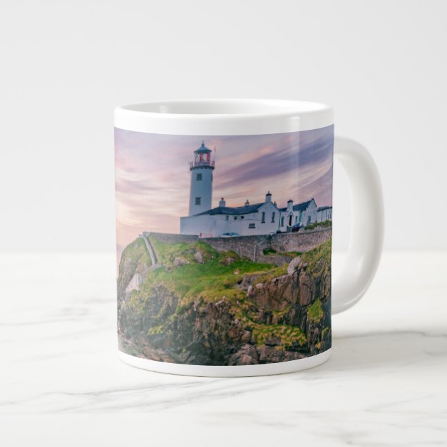 Taza De Café Gigante Fanad Head Lighthouse | Donegal, Irlanda (Derecha)