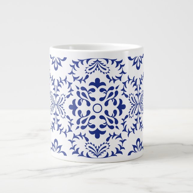 Taza De Café Gigante Fanfarria azul (Frente)