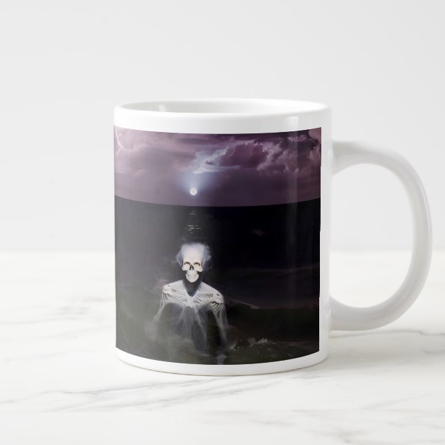 Taza De Café Gigante Fantasma en el mar - Pintura de petróleo (Derecha)