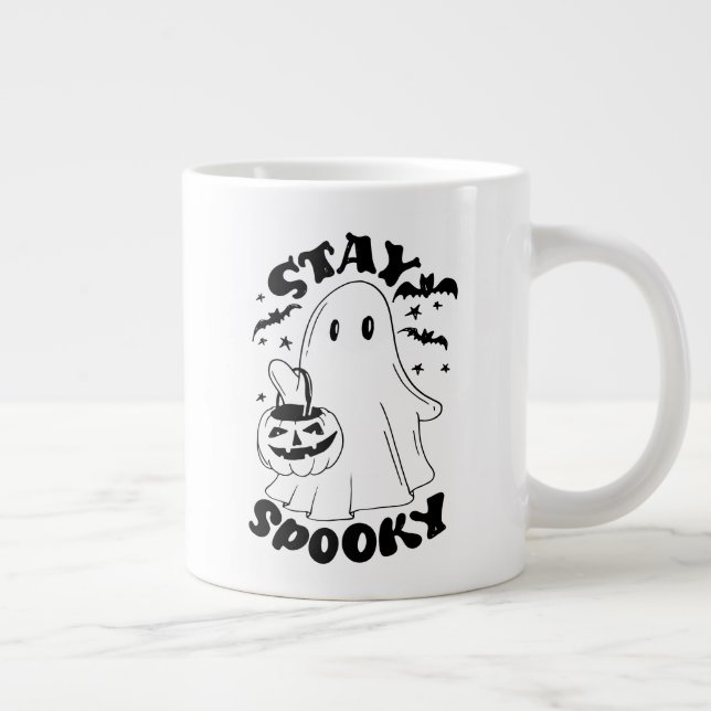 Taza De Café Gigante Fantasma inquieta (Derecha)