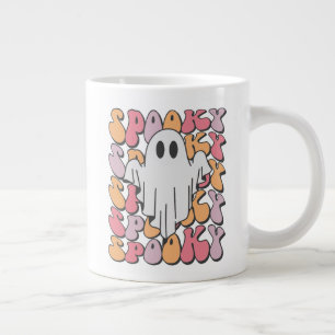 Taza De Café Gigante Fantasma retro fantasmal