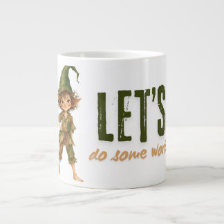 Taza De Café Gigante Fantástico Personaje de Fantasía Frase Inspiradora