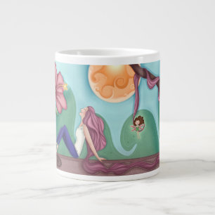 Taza De Café Gigante Fantasy Art Mug - Regalo de Ilustracion con mano d