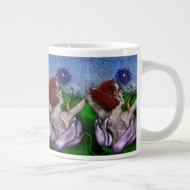 Taza De Café Gigante Far away Flower Jumbo Mug (Derecha)