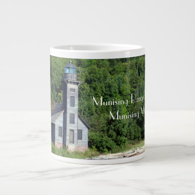 Taza De Café Gigante Faro de Munising (Frente)