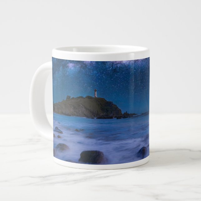 Taza De Café Gigante Faro de Seascape | Vía Láctea Isla Lanta Krabi (Izquierda)