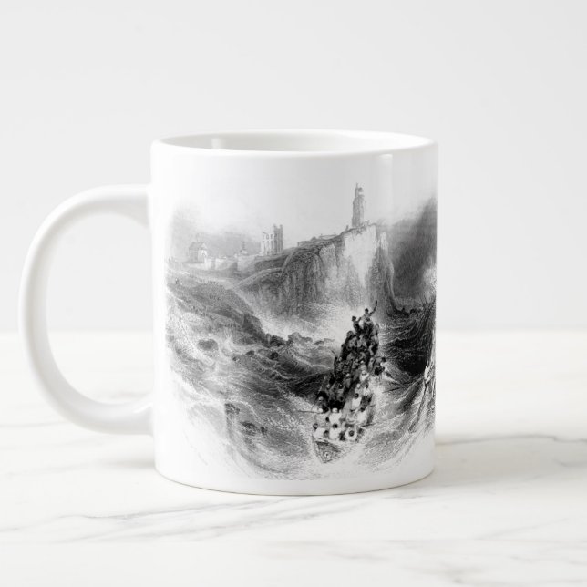 Taza De Café Gigante Faro de Tynemouth (Izquierda)