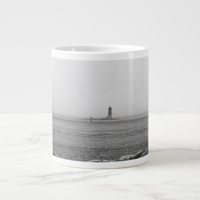 Taza De Café Gigante Faro en la distancia (Frente)