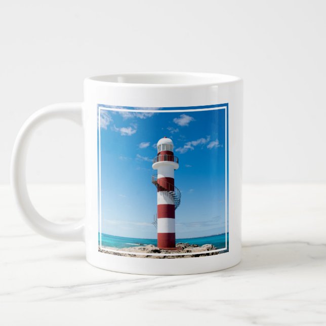 Taza De Café Gigante Faros | Cancun Quintana Roo México (Izquierda)