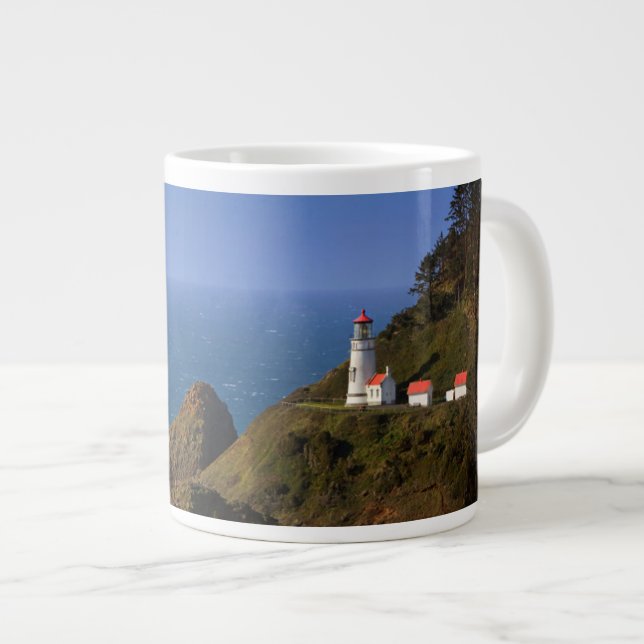 Taza De Café Gigante Faros | Faro costero de Oregón (Derecha)