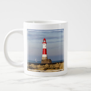 Taza De Café Gigante Faros Faro de Beach Head en Inglaterra
