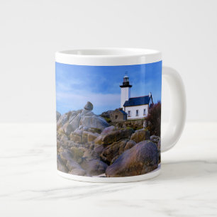 Taza De Café Gigante Faros Phare de Pontusval France Finistere