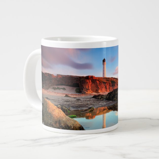 Taza De Café Gigante Faros | Sea-Light Lossiemouth Scotland (Izquierda)