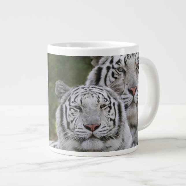 Taza De Café Gigante Fase blanca, Tigre de Bengala, Tigris (Derecha)