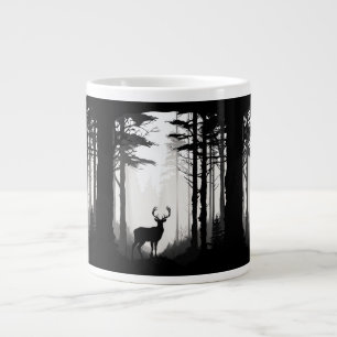 Taza De Café Gigante Fauna del bosque de ciervos