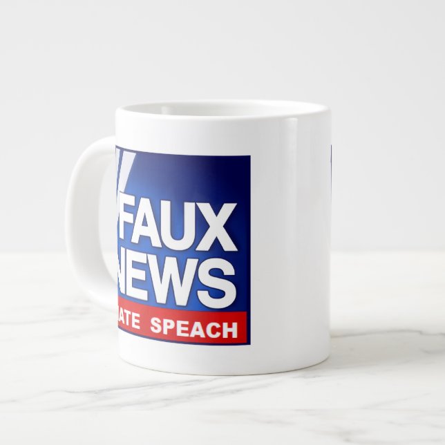 Taza De Café Gigante Faux News (Izquierda)