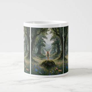Taza De Café Gigante Fee im verzauberten Wald